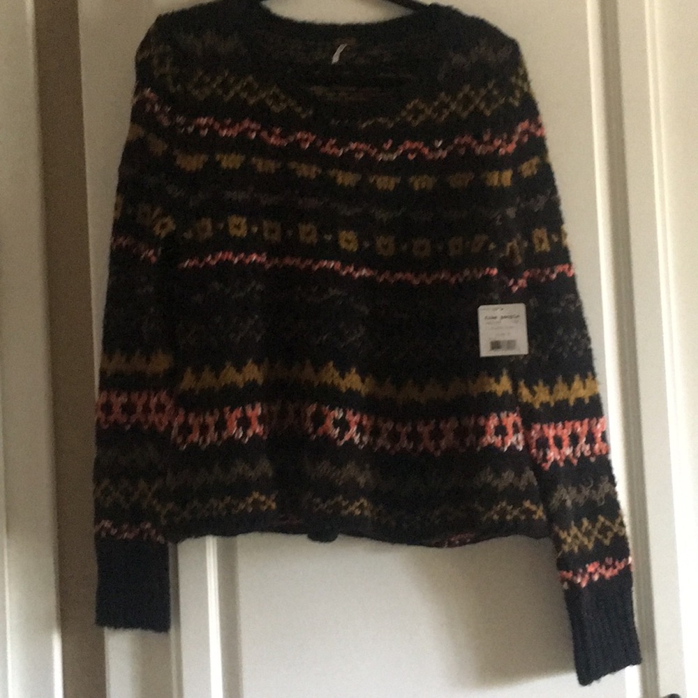 New! Free People cable knit Sweater